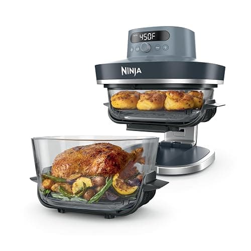 Ninja Crispi Pro 6-in-1 Glass Air Fryer | 450°F, Nontoxic, 6qt & 2.5qt Containers & Lids | Microwave, Freezer, Dishwasher Safe | Max Crisp, Air Fry, Bake, Roast, Recrisp, Dehydrate |Cyberspace AS101CY thumbnail 3