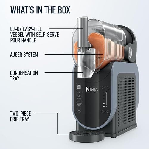 Ninja SLUSHi Frozen Drink & Slushie Machine with RapidChill Technology | 88 oz. Easy Fill Vessel | 5 Preset Programs | Make Margaritas, Frappés, & More | With Dishwasher Safe Parts | Black | FS301 thumbnail 12