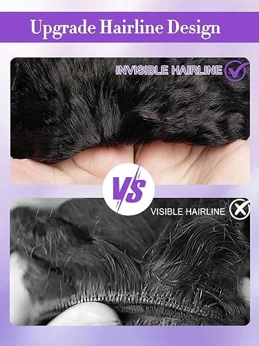 Legendhair Burmese Curly Half Wig Human Hair 18 Inch 180% Density Wear and Go Glueless Wig with Drawstring Spiral Curly Ends 3 in 1 Flip Over Headband Wig Beginner Friendly for Black Women thumbnail 7