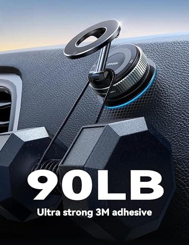 JOYROOM Magsafe Suction Cup Phone Mount, Vacuum Magnetic Phone Holder for Car, 360° Metal Strut Magsafe Car Mount for iPhone 17 Pro iPhone 16 15 14 13 12 & Android Magsafe Case thumbnail 6