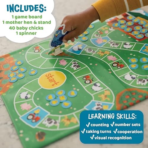 Peaceable Kingdom Count Your Chickens Award Winning Cooperative Counting Game for 2 to 4 Kids Ages 3+ thumbnail 5