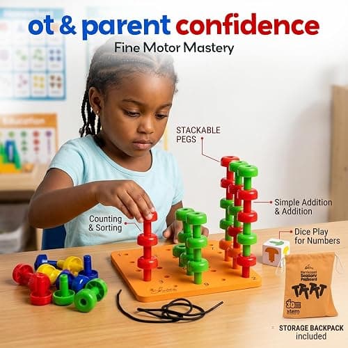 Skoolzy Peg Board Set - 33 Pc thumbnail 5