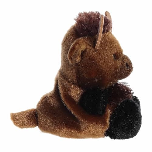 Aurora® Adorable Palm Pals™ Billy Bison™ Stuffed Animal - Fun Collectible Plush for Kids and Adult Collectors - Perfect for Decorating Rooms and Birthday Gifts - Brown 4 Inches thumbnail 3
