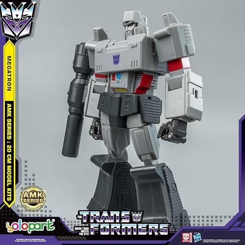 YOLOPARK Megatron Transformer Toys,AMK Series 7.87 Inch Highly Articulated Transformers G1 Action Figures with Weaponry for Adults Boys Girls,No Converting thumbnail 9