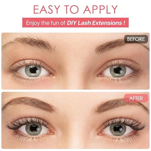 Miuffue Eyelash Glue, Lash Bond and Seal, Latex-Free Lash Glue for Sensitive Eyes, Waterproof Strong Hold Eyelash Cluster Adhesive for 72 Hours thumbnail 5