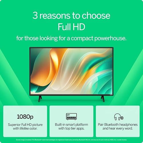 VIZIO 40-inch Full HD 1080p Smart TV with DTS Virtual: X, Alexa Compatibility, Google Cast Built-in, Bluetooth Headphone Capable, (VFD40M-08 New) thumbnail 4