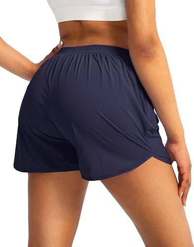 G Gradual Women's Running Shorts with Zipper Pockets Quick Dry Athletic Workout Gym 3" Shorts for Women with Comfy Liner thumbnail 2