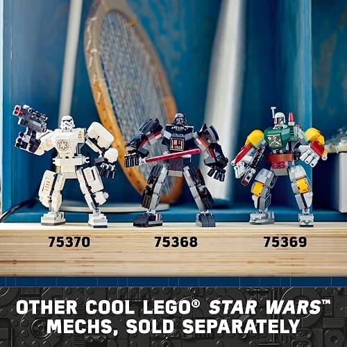 LEGO Star Wars Boba Fett Mech Buildable Star Wars Action Figure, Posable Mech Inspired by The Iconic Star Wars Bounty Hunter, Features a Buildable Shield, Stud Blaster and Jetpack, 75369 thumbnail 6