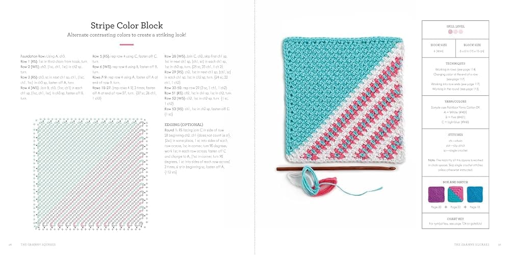 A Modern Guide to Granny Squares: Awesome Color Combinations and Designs for Fun and Fabulous Crochet Blocks thumbnail 3