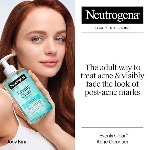 Neutrogena Evenly Clear Acne Cleanser with 2% Salicylic Acid & 2% PHA Exfoliant, Gentle Foaming Face Wash Clears Clogged Pores & Blackheads While Visibly Fading Look of Post-Acne Marks, 9.1 fl. oz thumbnail 2