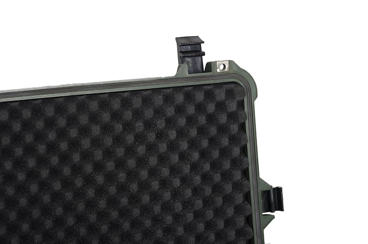 MEIJIA All Weather Rolling Waterproof Protective Case, Hard Camera Case,Dry Case with Retractable Pull Handle and Wheels,Foam Inserted,22 x13.81x9inches (Green) thumbnail 7