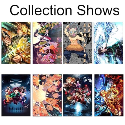 Babymiu Anime Wall Poster 8-Pack 11.5 x 16.5 INCH,Anime Gifts Merch Party Supplies Unframed Version HD Printing Poster for Room Club Wall Art Decor. thumbnail 2