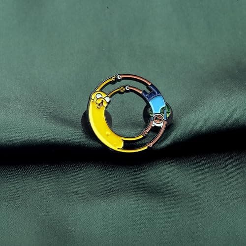 PLITI Adventure Cartoon Gift Adventure Cartoon Fans Gift Finn and Jake Brooch Pin For Animated TV Show Lover thumbnail 5