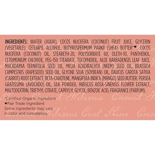 SheaMoisture Smoothie Curl Enhancing Cream Coconut and Hibiscus for Thick, Curly Hair Sulfate Free and Paraben Free 12 oz thumbnail 6