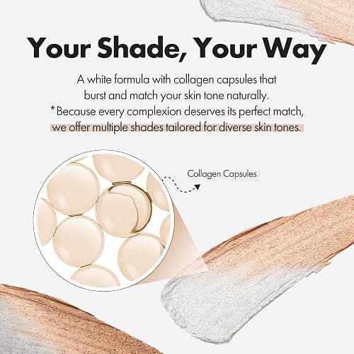 ELROEL BLANC Cover Cream Stick V - Korean Color-Changing Foundation with Detachable Brush - Full to Medium Coverage Base Makeup (201 Light, 0.45 oz) thumbnail 3