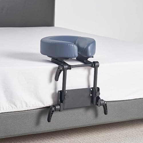 Master Massage Home Use Sleeping Mattress Top Massage Kit-Adjustable Headrest Face Pillow Cradle & Face Cushion Support Bracket, Head Face Rest Support- Eye Surgery Recovery - Cream thumbnail 4