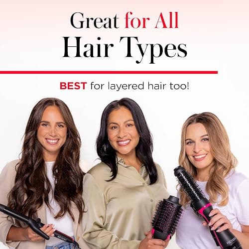 REVLON One-Step Hair Dryer and Styler - Root Booster Round Brush for Styling, Dryer Brush for Fast and Easy Salon-Quality Blowout, More Shine and Less Frizz (1-1/2 in) thumbnail 7