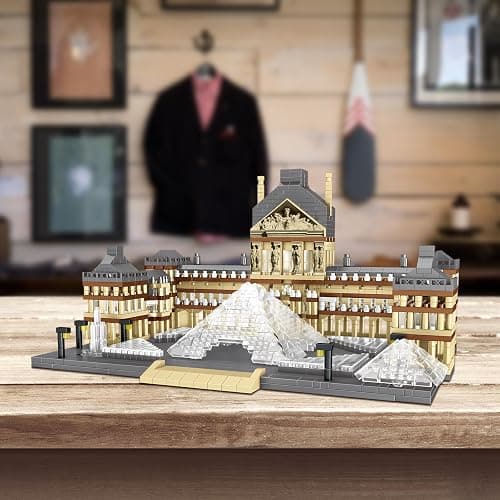 CSNRHG Paris Louvre Museum Model Building Blocks Set Micro Bricks World Famous Architecture Educational Toys for Kids Adults 3377 Piece Birthday thumbnail 6