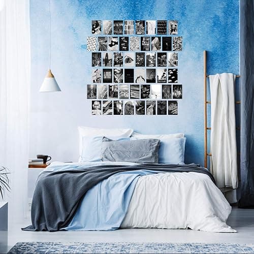 CY2SIDE 50 Aesthetic Black and White Pictures for Wall Collage Chic Collage Printing Set Room Decoration for Vintage Wall Art Prints for Room Photo Display thumbnail 2