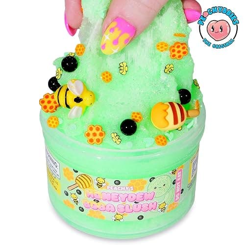 Peachybbies Honeydew Boba Slush Slime, Made in USA Premium, 100% Authentic, 7 oz. ICEE, Scented for Kids, ASMR, Fidget Toys thumbnail 4
