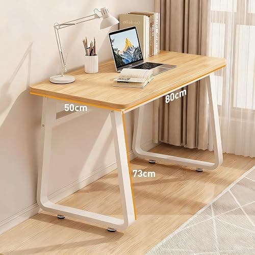 XUEGW Modern Computer Desk Simple Style Study Table for Home Office, Wooden Writing Desks PC Table for Bedroom,80 * 50cm thumbnail 2