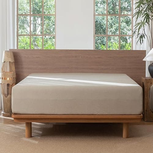 MOOMEE Fitted Sheet 100% Washed Cotton Linen-Like Extra Deep Pocket Queen | Relaxed Linen-like Texture. Soft, Breathable & Lightweight Comfort. 15-19" Extra Deep Pocket with All-around Elastic thumbnail 2