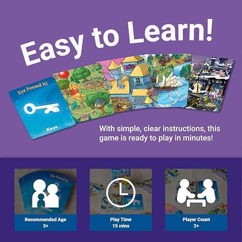 Ravensburger Eye Found It! World of Disney Card Game - Fun and Educational Spot It for Toddlers, Preschoolers, Boy and Girls Ages 3-8 - Family-Friendly for Endless Fun thumbnail 4