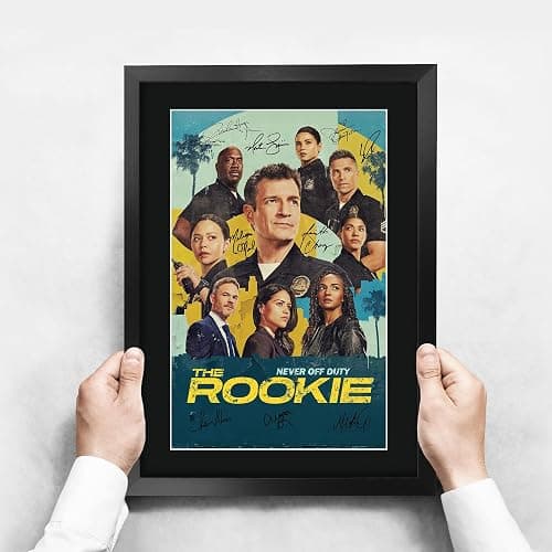 HWC Trading The Rookie (2018) Nathan Fillion Gifts Printed Signed Autograph Poster for TV Memorabilia Fans - 16" x 12" Framed thumbnail 3