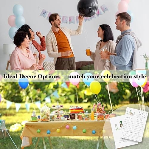 CWIOQPYI Hilarious Mallard Duck Baby Shower Games, Double-Sided Baby Gender Reveal Party Game, A Little Cutie is on The Way Gender Neutral Party Supplies-B05 thumbnail 7