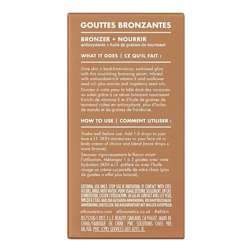 e.l.f. SKIN Bronzing Drops, Liquid Bronzer For Face & Skin, Creates A Sun-Kissed Glow, Infused With Vitamin E, Vegan & Cruelty-Free, Rose Gold - Rose Gold thumbnail 7