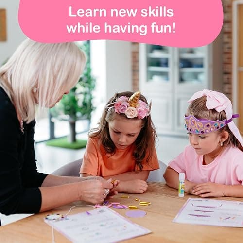 Craftikit® 20 Award-Winning Princess & Unicorn Crafts for Kids Ages 3-10 Years, All-Inclusive Toddler Arts and Craft Kits for Kids, Fun Toddler Craft Box for Girls in Preschool thumbnail 2