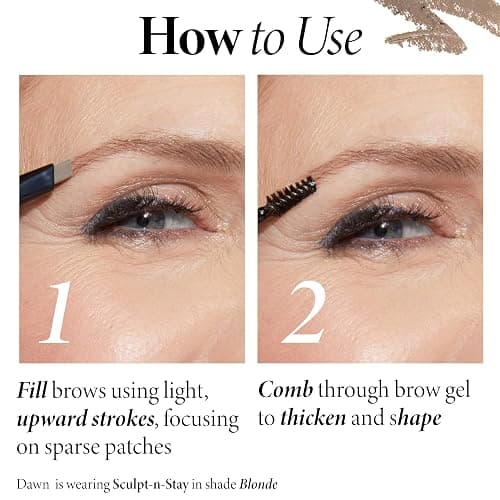 LAURA GELLER NEW YORK Sculpt-n-Stay Waterproof Brow Pencil & Gel- Dark Brown thumbnail 6