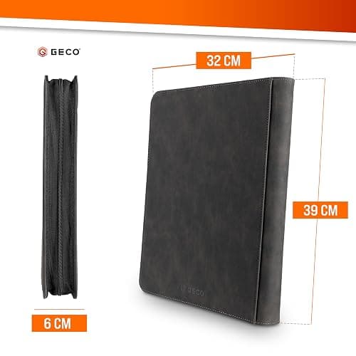 Toploader Binder - Album 9 poches Premium Toploader avec 252 compartiments pour Toploader standard 3''x4'' - Album de cartes à collectionner - Classeur de cartes à collectionner - Noir thumbnail 2