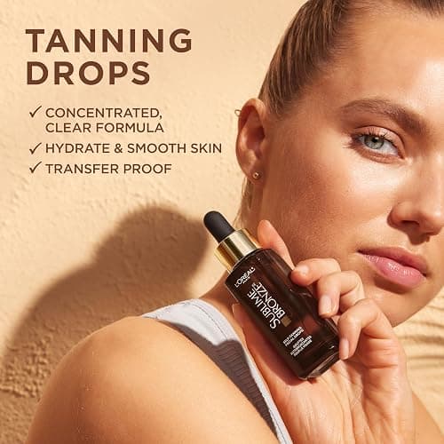 L'Oreal Paris Sublime Bronze Self Tanning Facial Drops with Hyaluronic Acid, Gradual Tan, Fragrance-Free, 1 fl. Oz thumbnail 5