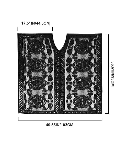 Womens Lace Bathing Suit Cover Up V Neck Beach Coverup Summer Swim Coverups Loose Bikini Beach Dress 2026 thumbnail 6