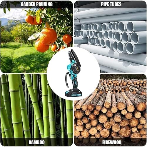 Saker Mini Chainsaw,Portable Electric Chainsaws Cordless,Handheld Chain Saw Pruning Shears Chain Saws for Tree Branches,Courtyard,Household and Garden,Christmas Gifts for Men Dad Husband Women thumbnail 9