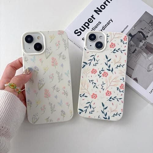 QLTYPRI for iPhone 16 Case Cute Pink Floral Flower, Muticolor | Cute Flower Pattern Aesthetic Phone Case,Raised Camera Protection,Slim Soft TPU Shockproof Protective Cover for Girls Women thumbnail 3