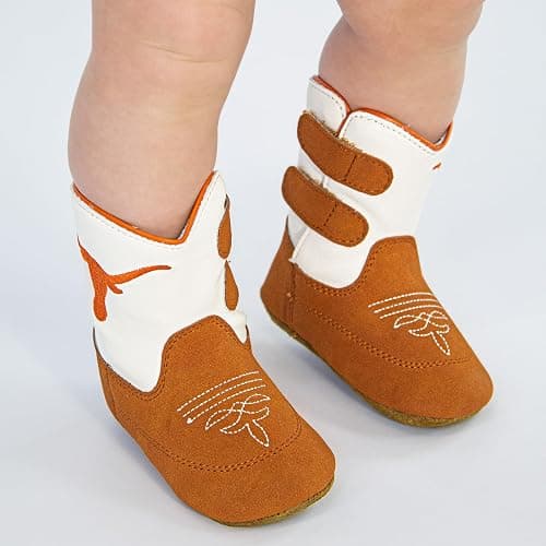 Vaccari Charlie Baby Boys Girls NCAA Athletics Embroidery Soft Sole Western Infant Cowboy Boots thumbnail 2