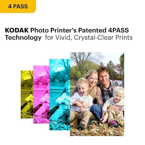 KODAK Dock Plus 4PASS Instant Photo Printer, 4x6” Portable Picture Printer, Bluetooth & Dock 2-in-1 Home and Gift Printer for iPhone & Android, 50 Sheets Bundle thumbnail 4