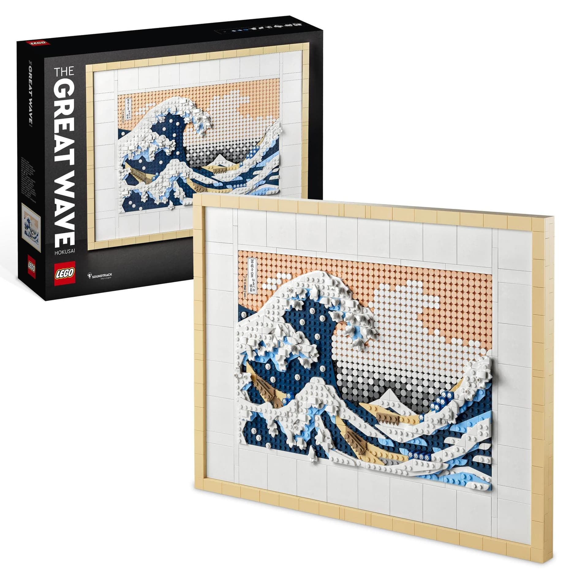 LEGO® Art Hokusai – The Great Wave 31208 Building Kit; Makes Meaningful for Art Lovers; Stress-Relieving Activity for Adults to Produce Beautiful Japanese Home Decor (1,810 Pieces) - Image 1