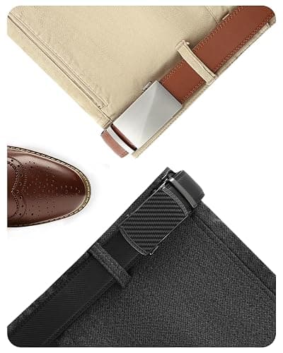 CHAOREN Leather Ratchet Belt Men 2 Pack - Customizable Fit, Effortless Style (35mm) thumbnail 2