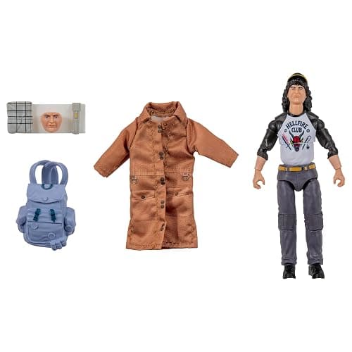 Stranger Things Dustin Henderson Upside Down Collector Figure - 6-Inch Highly Detailed Figure with Soft Good Clothing and Unique Accessories thumbnail 2