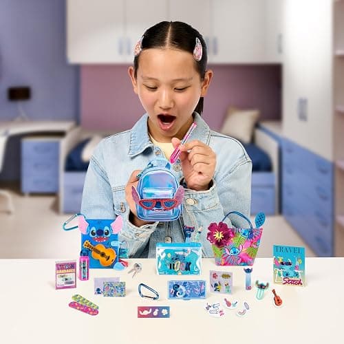 REAL LITTLES Disney Lilo & Stitch Fan Favorites 3 Pack, Includes Themed Micro Backpack, Handbag and Journal, with 15 Micro Surprises Inside thumbnail 2