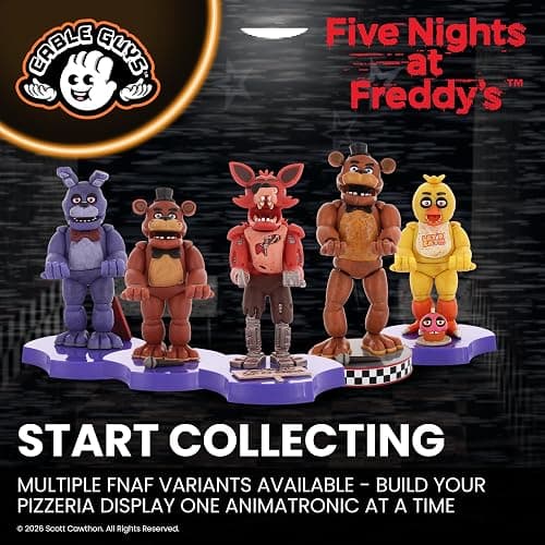 Cableguys Minis Five Nights at Freddy's Foxy Phone Stand & Earbuds Holder - Novelty Phone Stand for Desk Decor and Bedside Accessories, In Ear Headphone Holder for Smartphone & Small Devices thumbnail 8