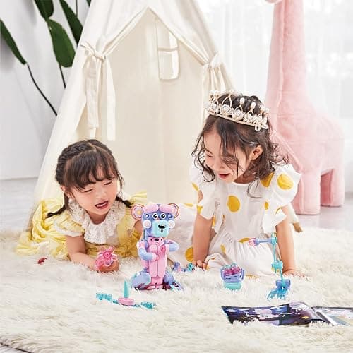 BOTZEES GO! Unicorn Robot for Kids - Building & Electric Remote Control STEM Learning Toy for Ages 3+, Girls - RC Magic Stick, App Based thumbnail 8