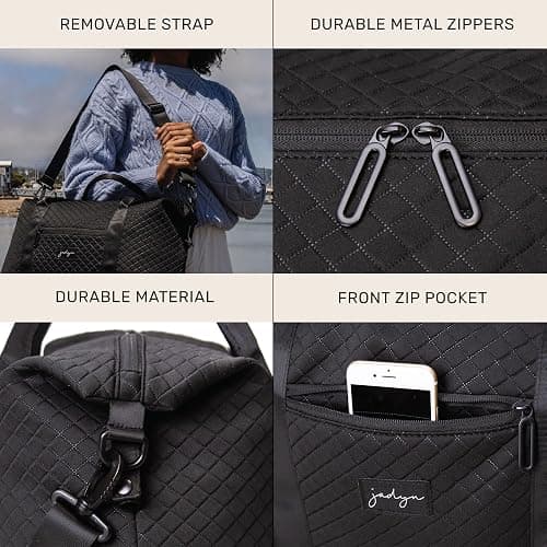 Jadyn Lola Travel Bag, Weekender/Overnight Duffel, Gym Tote Bag for Women, Men thumbnail 4