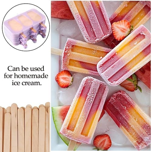 KTOJOY 200 Pcs Craft Sticks Ice Cream Sticks Natural Wood Popsicle Craft Sticks 4.5 inch Length Treat Sticks Ice Pop Sticks for DIY Crafts thumbnail 5