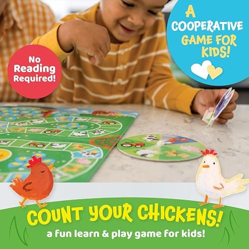 Peaceable Kingdom Count Your Chickens Award Winning Cooperative Counting Game for 2 to 4 Kids Ages 3+ thumbnail 2