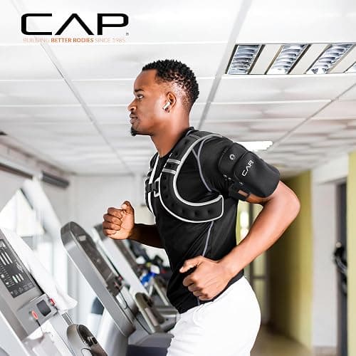 CAP Weighted Vest for Women & Men 8-30lbs – Reflective Fitness Vest for Walking, Running, Cardio, Rucking, & Strength Training Workouts, Multiple Colors thumbnail 7