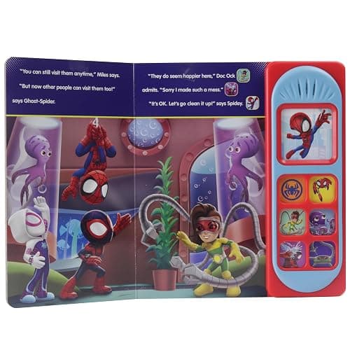 Marvel Spider-man - Spidey and his Amazing Friends – Spidey Makes a Splash Sound Book - PI Kids thumbnail 7